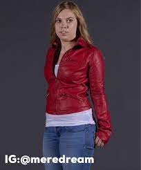 Emma Swan Cosplay Red Leather Jacket Leather Jacket Fashion