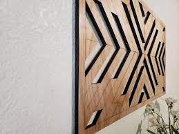 Wood Wall Art Rustic Chevron Design Boho Wooden Wall Birch Wood Engraved 16 X 29 Or Larger Wood Home Decor Wood Art Wood Wall Art Wood Art Paper Wall Art