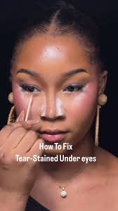 How To Fix Tear-Stained Under Eyes, #makeup #makeupartist #makeuphack