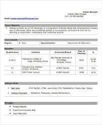 7 Basic Fresher Resume Templates Pdf Doc Free Premium Templates