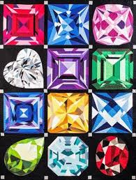 The Birthstone Series By Mj Kinman In 2020 Quilts Quilt Block Patterns Paper Piecing Patterns