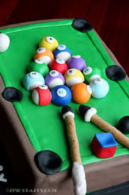 Pool Table Cake Pool Table Cake Fondant Cakes Fondant Cake Designs
