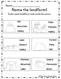 Landforms Bodies Of Water Geography Unit Social Studies Worksheets 3rd Grade Social Studies Homeschool Social Studies
