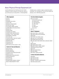 The hardware remains the key part of every furniture and building material. Physical Therapy Equipment Checklist Pdf Physical Therapy Equipment