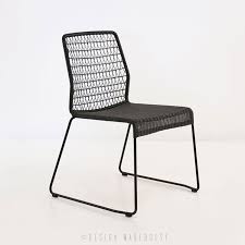 Edge Wicker Dining Side Chair Black Side Chairs Dining Wicker Dining Chairs Outdoor Dining Chairs