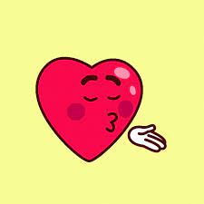 Animated Heart Flying Kiss GIF | GIFDB.com