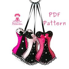 Burlesque Felt Corset Keyring Decoration Party Or Wedding Etsy Pdf Sewing Patterns Sewing Patterns Hand Sewing Projects