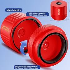 Amazon.com: LOVE MOMENT Electric Mason Jar Vacuum Sealer Kit for Wide Mouth  and Regular Mouth Mason Jar