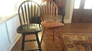 Black Chalk Paint Bar Stool Bar Stools Refinishing Furniture Designer Bar Stools