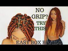 11 Easy Grip Box Braids Tutorial Step By Step Rubberband Method Natural Hair Protective Style Box Braids Tutorial Short Box Braids Natural Hair Styles