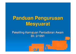 (b) pekeliling kemajuan pentadbiran awam (sejak 1991). Pdf Panduan Panduan Pengurusan Pengurusan Mesyuarat Mesyuarat Zambrose Abdullah Academia Edu