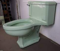 Antique Vintage Eljer Quieta Pastel Green One Piece Toilet 1950 S Eljer One Piece Toilets Green One Piece Pastel Green