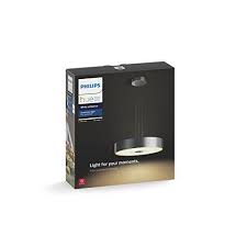 philips hue white ambiance dimmable led smart suspension light compatible with amazon alexa apple homekit and googl hue philips philips hue lights kit homes