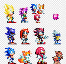 The leap from sonic 2 to this is just staggering and it is one aspect of the game that does not get talked about enough for me. Sonic The Hedgehog 3 Shadow Der Igel Knuckt Die Echidna Sprite Pixel Art Sprite Bereich Kunst Karikatur Png Pngwing