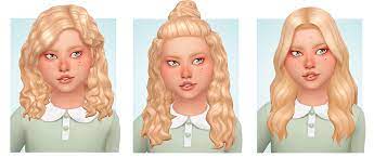 Best sims 4 edges cc for perfect baby hairs · 1. Naevys Sims Kids Hair Conversion Many Of You Have Asked For