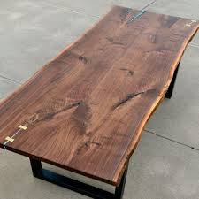 General Finishes High Performance Water Based Top Coat Satin Black Walnut Table Live Edge Table Dining Rooms Walnut Table