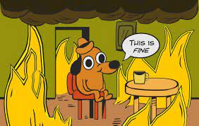 Meme "This is fine", do famoso cachorrinho despreocupado, ganha versão  Funko POP! - Nerd Zombies