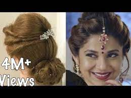 2 Beautiful Hairstyles With Puff Easy Wedding Hairstyles Wedding Epic Simple Wedding Hairstyles Hair Styles Curly Hair Styles Naturally