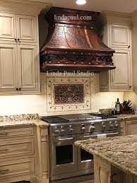 Kitchen Backsplash Plaques Ravenna Decorative Tile Medallion Stove Backsplash Tuscan Kitchen Outdoor Kitchen Countertops