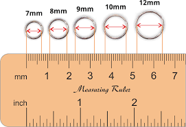 measuring earrings diameter size