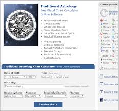 New Astrology Website Astro Seek Com With Traditional Option