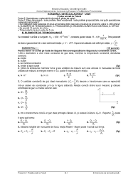 Rezolvari variante bac 2009 fizica mecanica. Fizica Termodinamica Subiectul 2