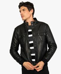 En hiver, opte pour un blouson plus chaud : Blouson Homme Imitation Cuir A Col Montant Gemo