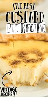 To prevent custard from going under the shell, be sure and poke holes with a fork all over this pie brought back memories of my childhood! Custard Pie Is An Old Fashioned Southern Dessert That People Have Been Making For Nearly 200 Years Wit Custard Recipes Best Custard Pie Recipe Delicious Pies