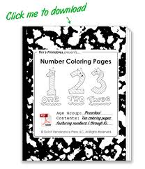 Download this adorable dog printable to delight your child. Printable Number Coloring Pages Free Preschool Coloring Pages