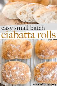 Easy Small Batch Ciabatta Rolls Recipe Best Bread Recipe Bread Recipes Homemade Ciabatta Bread Recipe