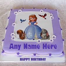 Delight your dearest princess with a princess doll cake for her birthday event. Best Princess Sophia Cake With Name Edit Sophia Cake Princess Sofia Cake Princess Sophia Cake