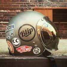Motomood Cool Motorcycle Helmets Cafe Racer Helmet Vintage Helmet