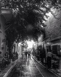 Black And White Art Photography Greece Print Athens Printable Art Black White Photography People Photography Athens Wall Art Plaka Anafiotika Print Digital Download Greece Photography Photography Wall Art Street Photography