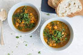 Lentil And Vegetable Soup With Crusty Bread The Heart Foundation