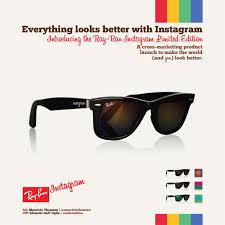 Besides, she is also a instagram star with 1.2 million followers. The Ray Ban Instagram Limited Edition Adstasher