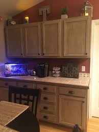 The diy kits include almost everything you need to give your kitchen cabinets (or other wood, laminate, or melamine surface) a fresh new look, and there are 70 colors and finishes to choose from. Rustoleum Cabinet Transformations In Winter Fog With The Glaze Kitchen Remodel Updated Kitchen Rustoleum Cabinet