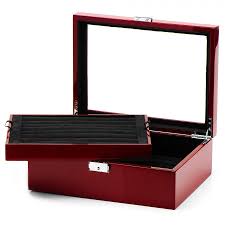 < image 1 of 5 >. Deluxe Mahogany Cufflinks And Jewelry Armoire Cufflink Aficionado