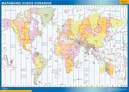 Mapamundi Husos Horarios Tienda Mapas Husos Horarios Mapa De Husos Horarios Mapa De Mexico