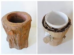 جذع شجرة من الكرتون كحامل أوعية النبات in 2021 glassware tableware mugs