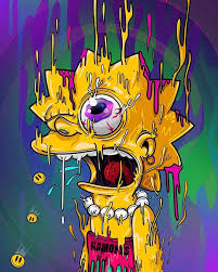 Springfield Vibes Affinitydesigner Illustration Ipadproart Painting Humalien Trippyvibes Alien Dr Simpsons Art Psychedelic Art Art Wallpaper