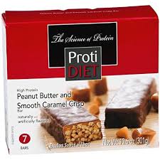 Protidiet Peanut Butter And Smooth Caramel Crisp High Protein Bars Box Of 7 Net Wt 10 6oz With Images High Protein Peanut Butter High Protein Bars Peanut Butter Protein Bars