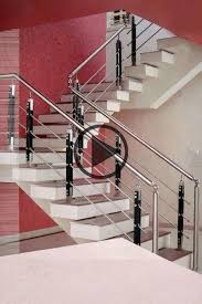 Glass In 2020 Steel Railing Design Staircase Railing Design Stainless Steel Staircase