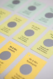 Repeat with a second coat; Easily Make Your Own Scratcher Escort Cards