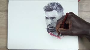 Drawing Bruno Fernandes Ballpoint Pen Demoose Art