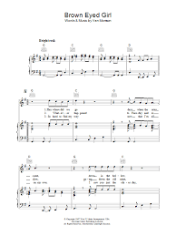 Get Brown Eyed Girl Sheet Music By Van Morrison As A Digital Notation File Download Print Transpose And More Girls Sheets Brown Eyed Girls Sheet Music