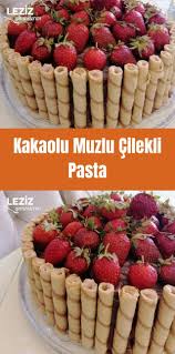 kakaolu muzlu cilekli pasta leziz yemeklerim yemek tarifi yemek leziz yemek pasta