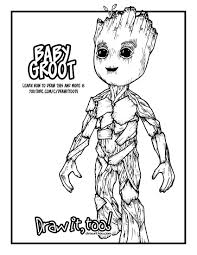 You would get some pictures of groot by taking a look at the pictures below. Guardians Of The Galaxy Baby Groot Cute766 Info Coloring Home