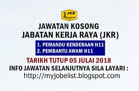 Senarai kerjaya pilihan negeri johor, kedah, kelantan, melaka, negeri sembilan, pahang, perak, perlis, pulau pinang, sabah, sarawak, selangor & terengganu. Jawatan Kosong Terkini Di Jabatan Kerja Raya Jkr 05 Julai 2018 Jawatan Kosong Terkini Di Jabatan Kerja Raya Jkr Negeri Kedah Julai 2018 Jawatan Kosong