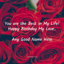 I can't wait to spend the rest of my life with you. Happy Birthday Wishes Cards For Husband Wife Gift