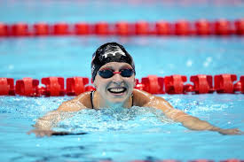 Ledecky breaks olympic record in 1500m heats. Dme77byr 2h M